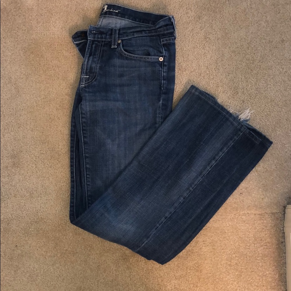 7 Jeans Medium Washed Flare Jeans